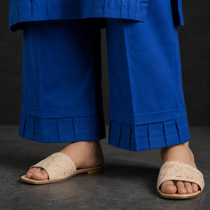 Azure Grace Pintuck Cotton Suit