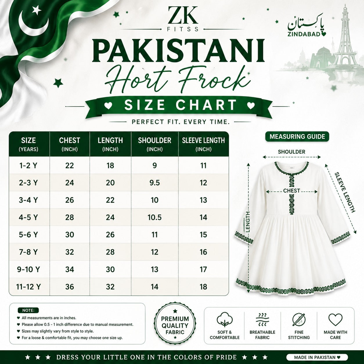 Pakistan Green 2 Piece Cotton Suit for Women | ZK Fitss